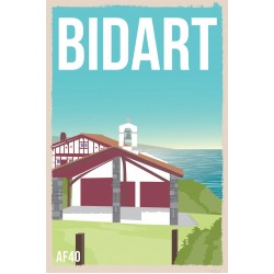 AF40- Lot de 5 Affiches Bidart